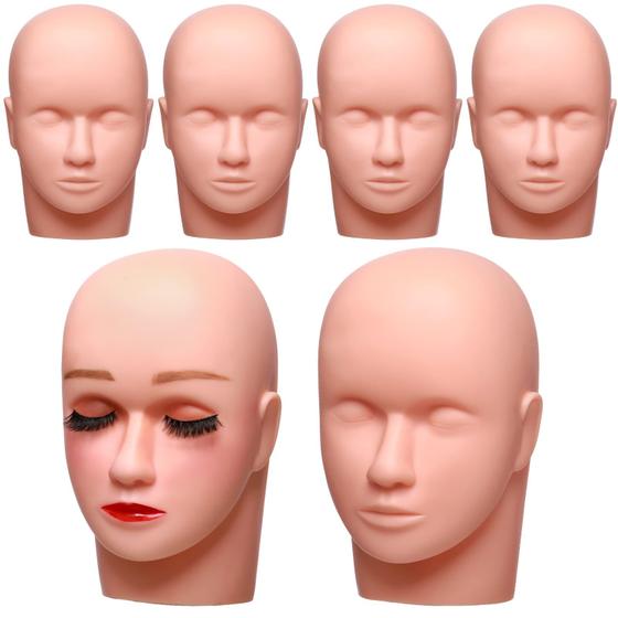 Imagem de Conjunto de 6 peças de silicone e plástico Mannequin Head Reginary