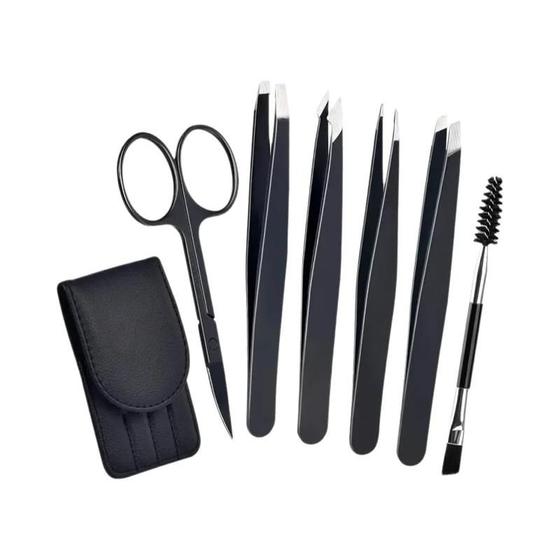 Conjunto de 6 Pinças Curvadas de Aço Inoxidável para Remoção de Pelos (Homens e Mulheres) Menor preço em Conjunto de 6 Pinças Curvadas de Aço Inoxidável para Remoção de Pelos (Homens e Mulheres)
