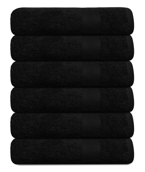Imagem de Conjunto de 6 Toalhas de Banho TEXCRAFT Premium 100% Algodão 24x48cm