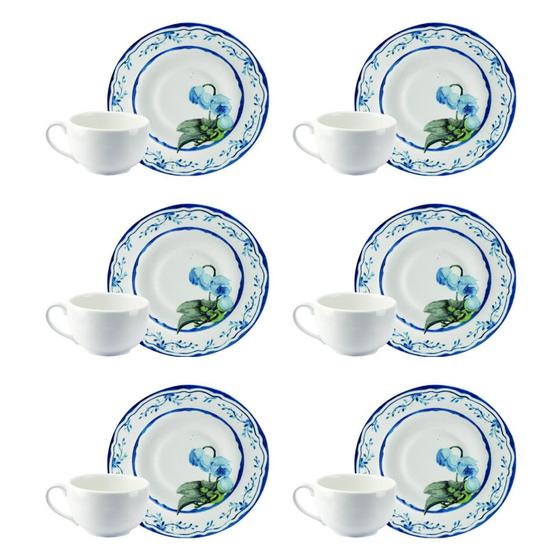 Imagem de Conjunto De 6 Xícaras De Café Com Pires Valência