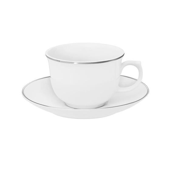 Imagem de Conjunto de 6 Xícaras Grandes 240ml Com Pires Isabel