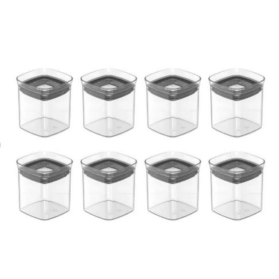 Imagem de Conjunto de 8 Potes Herméticos Block Natural 150ml - Ou