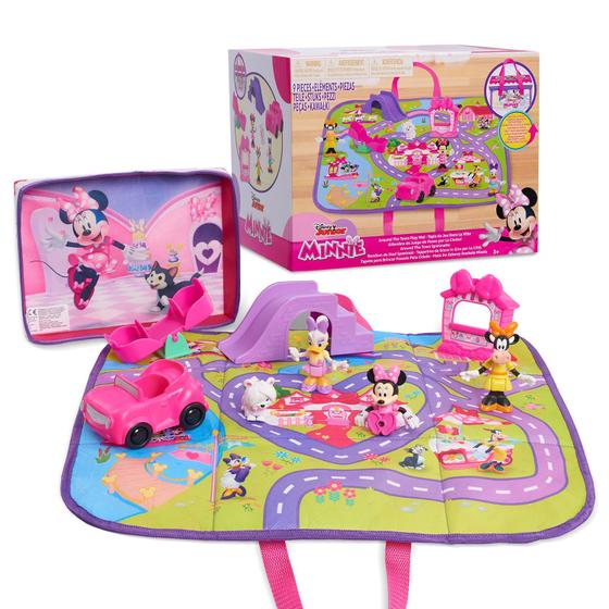 Imagem de Conjunto de 9 peças Play Mat Disney Junior Minnie Mouse Around the Town