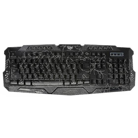 Imagem de Conjunto de Acessórios de Computador HXSJ A878 - Teclado com Fio USB 104 Teclas, 3 Cores e Backlight