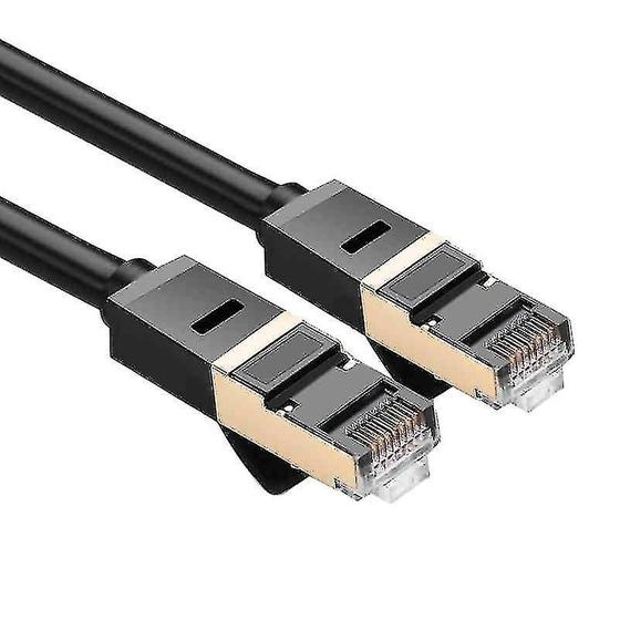 Imagem de Conjunto de Acessórios de Rede Cat7 - Cabo de Rede Lan Blindado com Conectores Banhados a Ouro (5m)