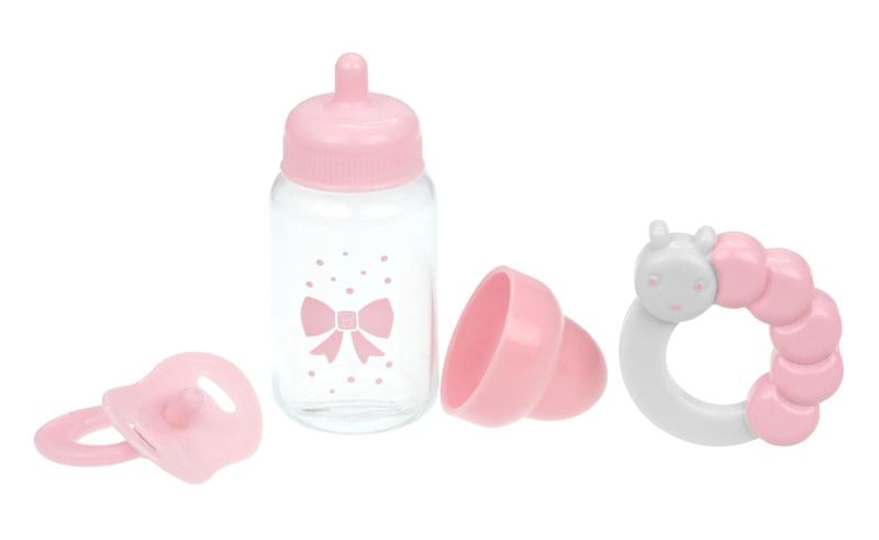 Imagem de Conjunto de Acessórios para Boneca JC Toys - Mamadeira, Chocalho e Chupeta (Bonecas até 15") - 2+ Anos