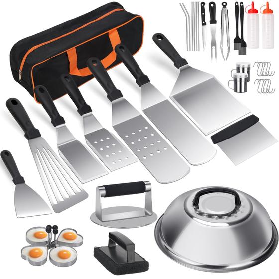 Imagem de Conjunto de Acessórios para Churrasco YOKMIVEM (32 Peças) - Compatível com Blackstone
