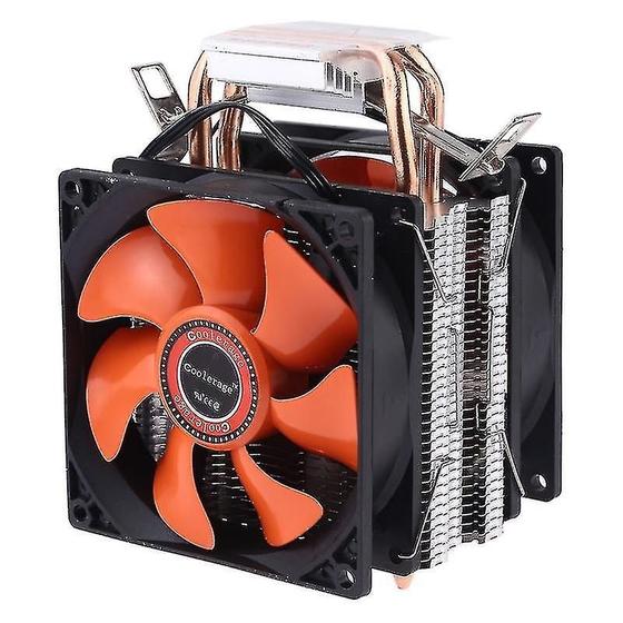 Imagem de Conjunto de Acessórios para Computador Coolage AMD - Dissipador de Calor com Ventilador de Refrigeração Duplo (Intel LGA775)