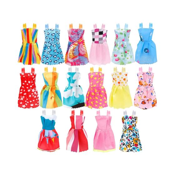 Imagem de Conjunto de Acessórios para Mini Boneca Barbie e BJD (11,5 Polegadas) - Inclui Roupas e Joias