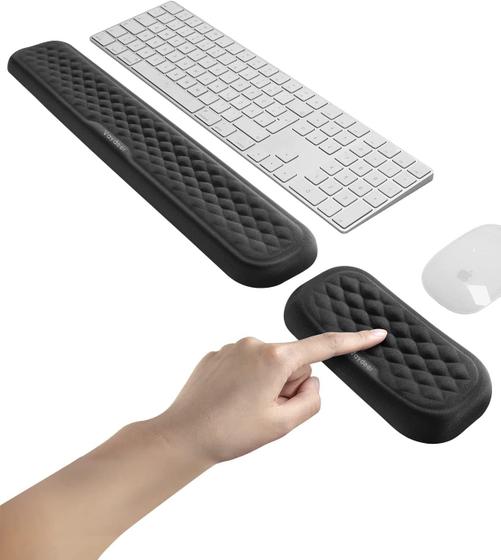 Imagem de Conjunto de Apoio para Pulso VAYDEER com Memory Foam - para Teclado e Mouse