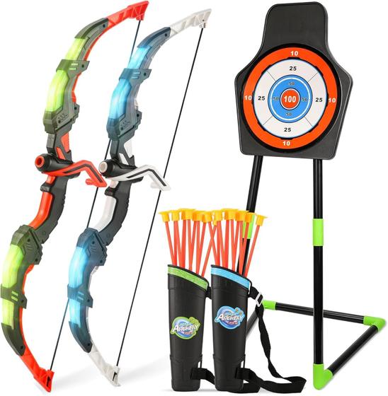 Imagem de Conjunto de Arco e Flecha Handwell para Crianças com LED - 20 Flechas