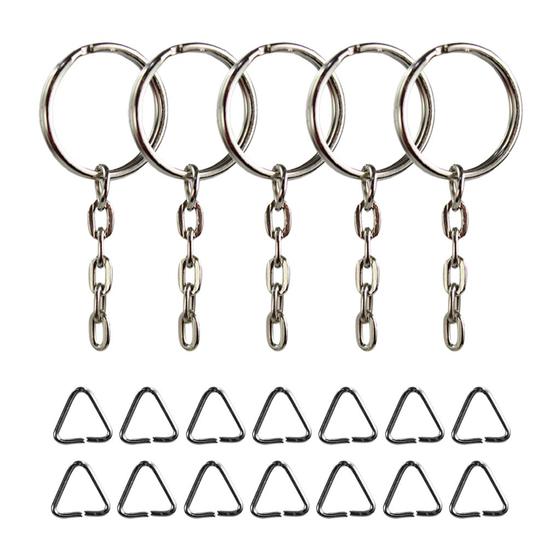 Imagem de Conjunto De Argolas 23mm Com Corrente & Triangulo 8mm Arte