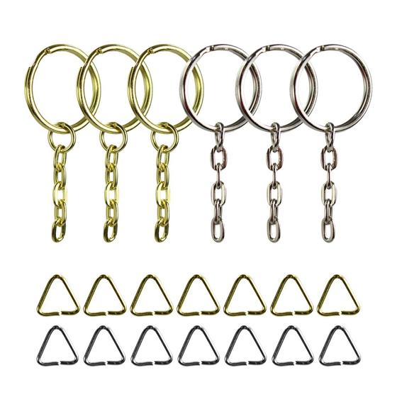 Imagem de Conjunto De Argolas Com Corrente & Triangulo - 2000 Unidades