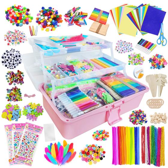 Imagem de Conjunto de Artesanato Itopstar para Crianças (4-12 anos) - 3000 Peças