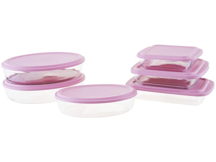 Conjunto de Assadeiras de Vidro Marinex – 15760201323776 6 Peças
