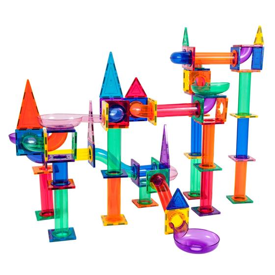 Imagem de Conjunto de azulejos magnéticos Marble Run Toy Picasso Tiles de 150 peças