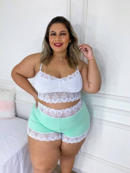 Imagem de Conjunto de baby doll plus size