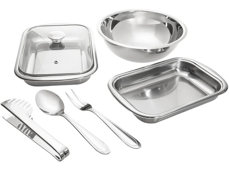 Conjunto de Baixelas Tramontina Inox 6 Peças Menor preço em Conjunto de Baixelas Tramontina Inox 6 Peças