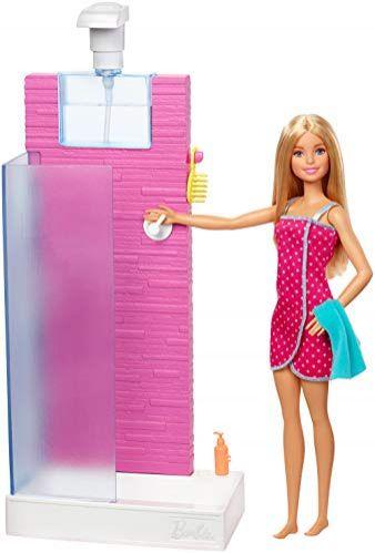 Imagem de Conjunto de banheiro Barbie, chuveiro de trabalho, 3 acessórios - por 3-7 anos