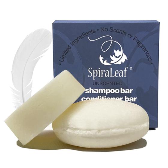 Imagem de Conjunto de Barras de Shampoo e Condicionador Spiraleaf - Sem Fragrância