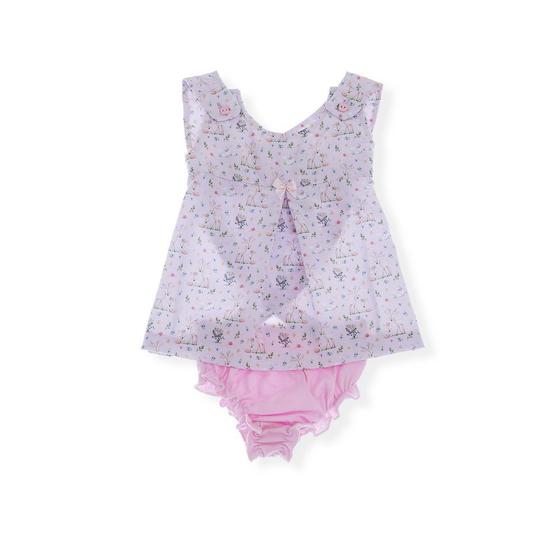 Imagem de Conjunto de Bebê Menina Otolina Vestido C/ Calcinha Raposa