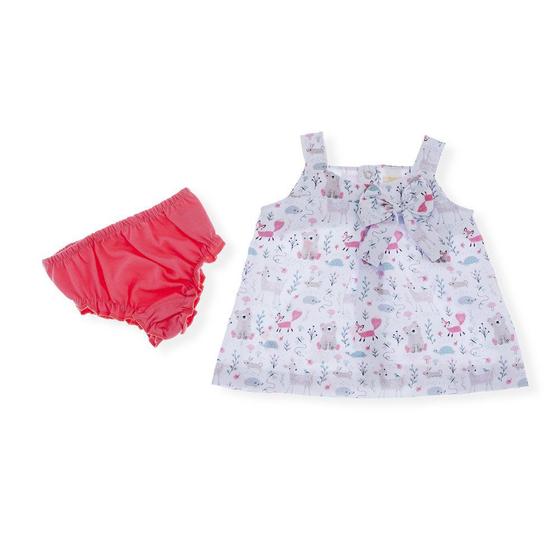 Imagem de Conjunto de Bebê Menina Otolina Vestido C/ Calcinha Ursa