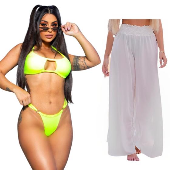 Imagem de Conjunto De Biquíni Sofisticado + Saída De Praia Kit Diverso