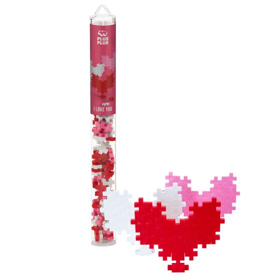 Imagem de Conjunto de blocos de construção de quebra-cabeça 3D PLUS PLUS I Love You Hearts