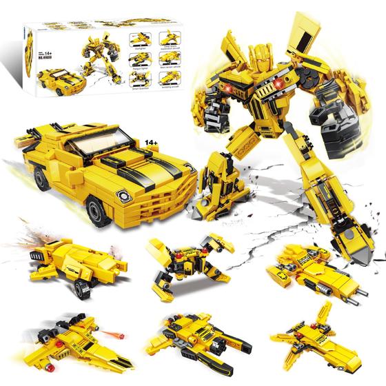Imagem de Conjunto de Blocos de Construção MWLGcrt Transform 6 em 2 - Para Crianças Acima de 14 Anos