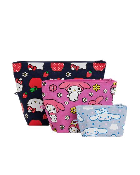 Imagem de Conjunto de bolsas de nylon reciclado BAGGU Go Hello Kitty and Friends