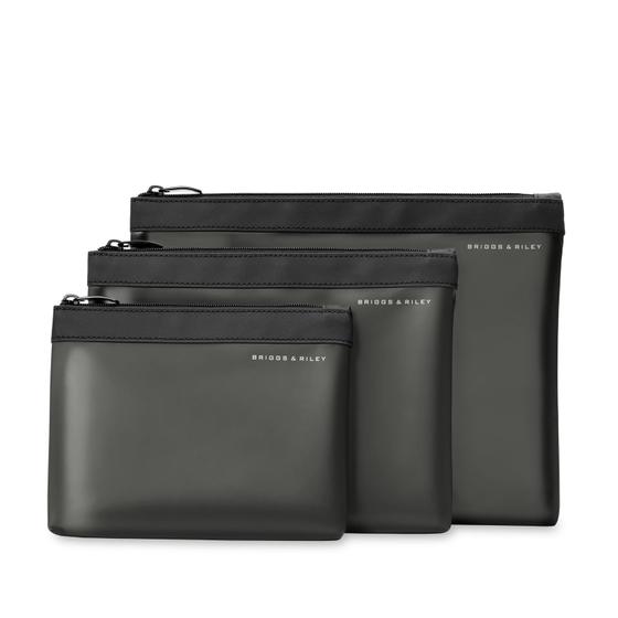 Imagem de Conjunto de bolsas Travel Essentials Briggs & Riley, 3 peças, preto