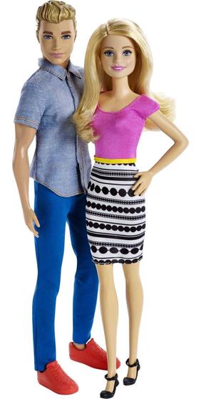 Imagem de Conjunto de bonecas Barbie & Ken Fashion com roupas removíveis, pacote com 2