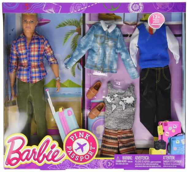 Imagem de Conjunto de Bonecas Barbie Pink Passport - Presente para Meninas