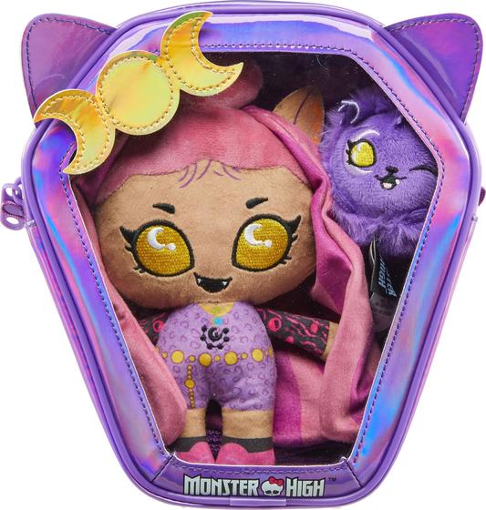 Imagem de Conjunto de Bonecas de Pelúcia Monster High Ghoul N Go Clawdeen Wolf com Animal de Estimação