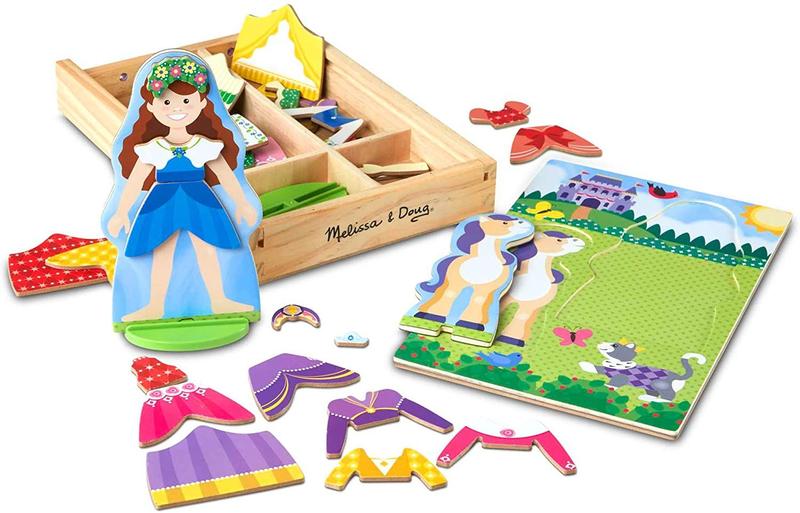 Imagem de Conjunto de bonecas Melissa & Doug Princess  Magnetic Dress-Up