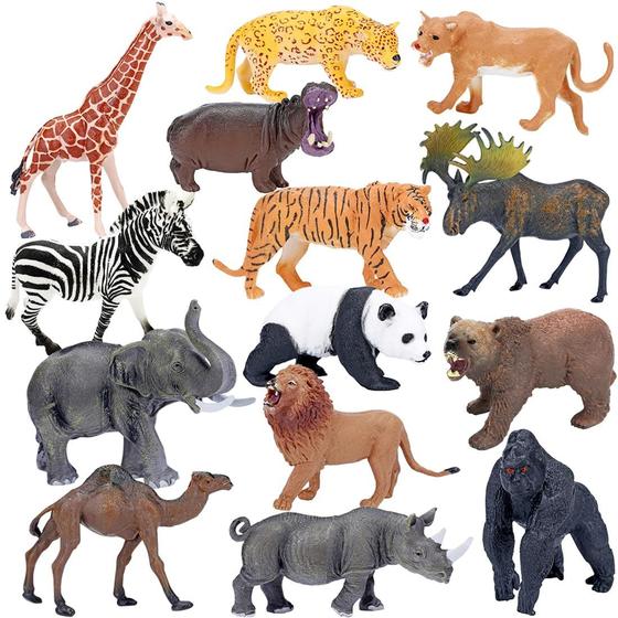 Imagem de Conjunto de Bonecos BOLZRA Safari Animals - Brinquedo para Crianças e Bebês