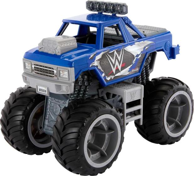 Imagem de Conjunto de bonecos de ação e veículos Mattel WWE Wrekkin Slam Crusher