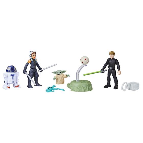 Imagem de Conjunto de bonecos de ação STAR WARS Mission Fleet Grogu de 6,5 cm com 4 bonecos e 7 acessórios