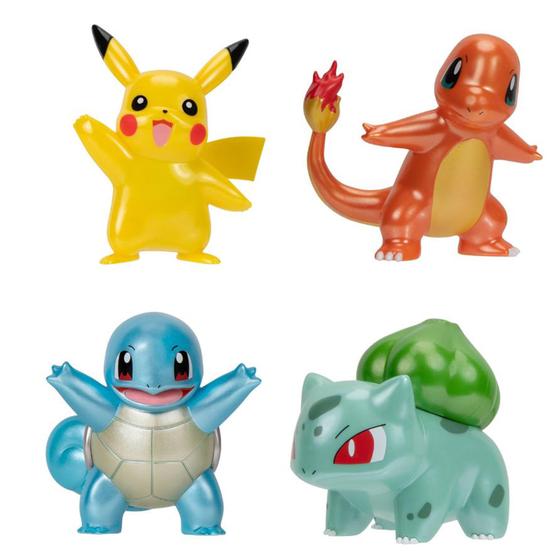 Imagem de Conjunto de bonecos Pokémon Select Metallic Battle Pack com 3 polegadas