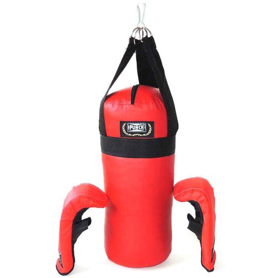 Conjunto de Boxe - Junior - Saco de Pancada e Luvas Infantil - Punch Menor preço em Conjunto de Boxe - Junior - Saco de Pancada e Luvas Infantil - Punch