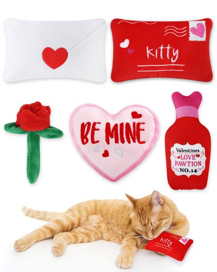 Imagem de Conjunto de Brinquedos Catnip CityVolyeen para o Dia dos Namorados - Para Amantes de Gatos