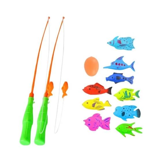 Imagem de Conjunto de Brinquedos de Pesca Magnéticos para Crianças - Brincadeira na Água