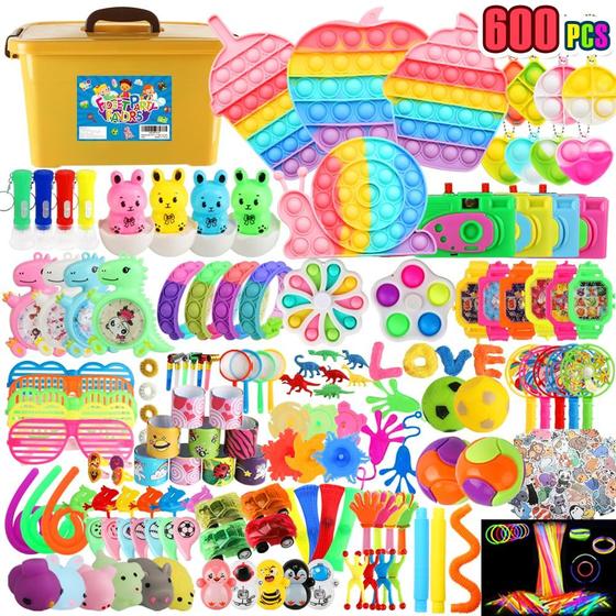 Imagem de Conjunto de Brinquedos Fidget Party Favors para Crianças (8-12 anos) - 600 Peças