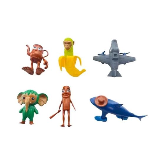 Conjunto De Brinquedos Italianos Brainrot Tung Sahur Action Figures ...