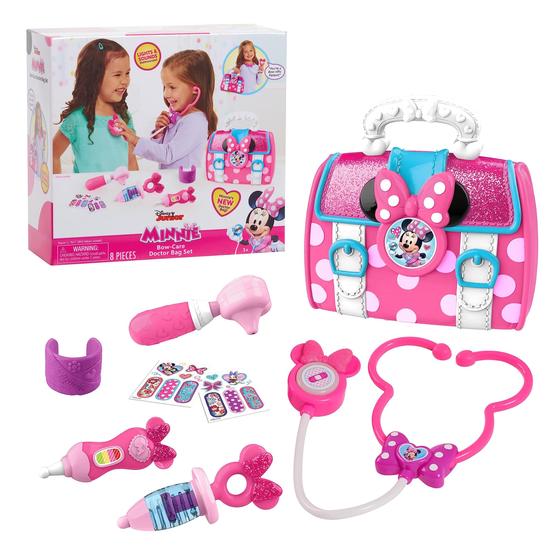 Imagem de Conjunto de brinquedos Just Play Disney Junior Minnie Mouse Bow-Care Doctor