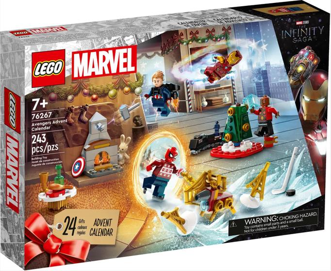 Imagem de Conjunto de brinquedos para construção do calendário do advento LEGO Marvel Avengers 2023