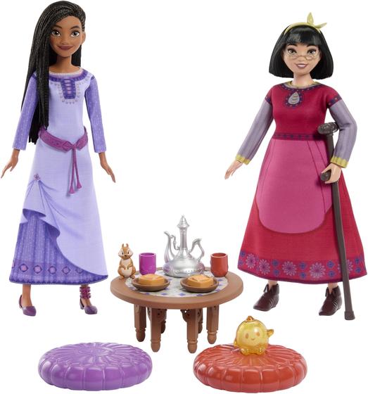 Imagem de Conjunto de Brinquedos Tea Time Mattel Disney Wish - Asha e Dahlia