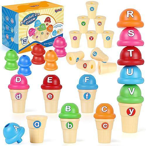 Imagem de Conjunto de brinquedos Torlam Alphabet Learning Ice Cream To
