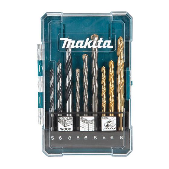 Imagem de Conjunto de Brocas com 9 Peças D-71962 Makita
