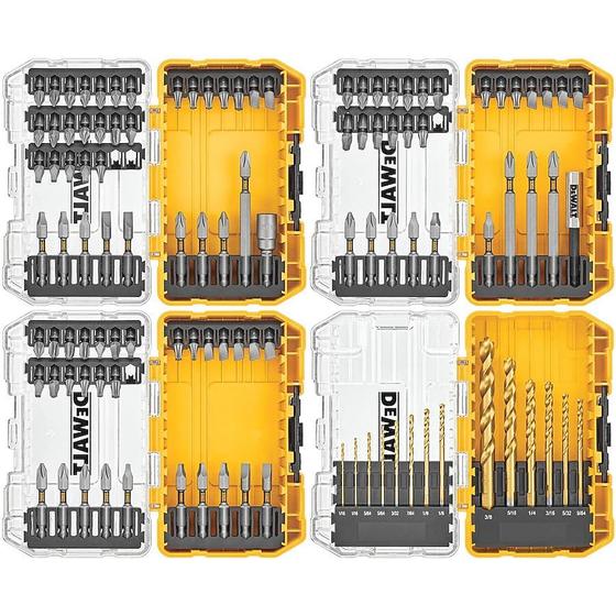 Imagem de Conjunto de brocas de chave de fenda DEWALT Tough Grip 110 unidades de furadeira/chave